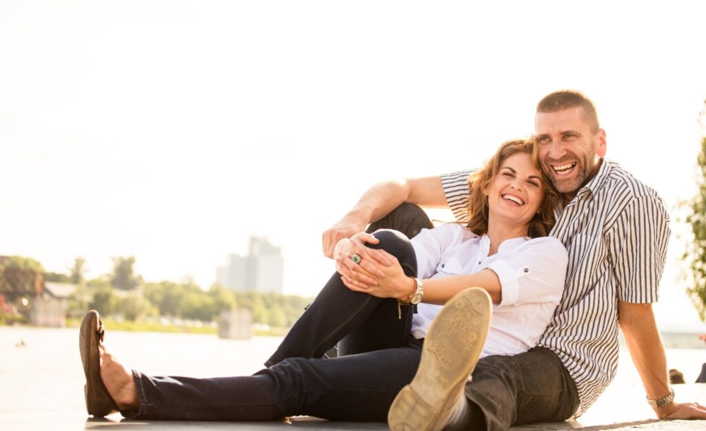 Image of a couple feeling good depicting how stem cell therapy can relieve pain from different ailments